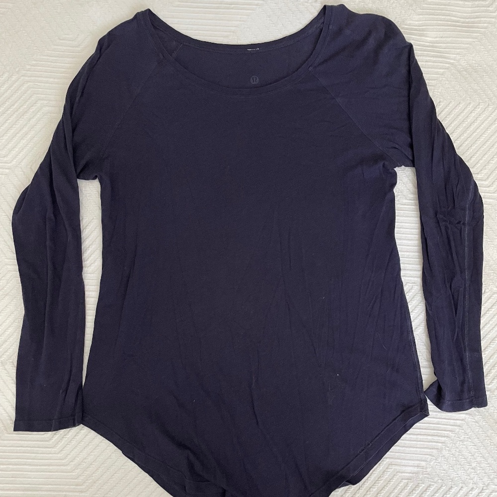Lululemon Training Long Sleeve Shirt - Navy